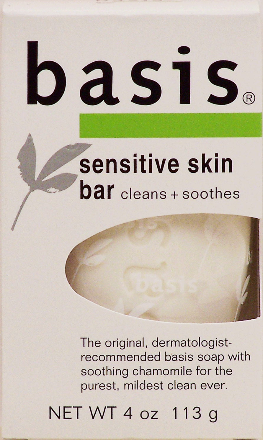 Basis  sensitive skin bar, cleans & soothes Full-Size Picture